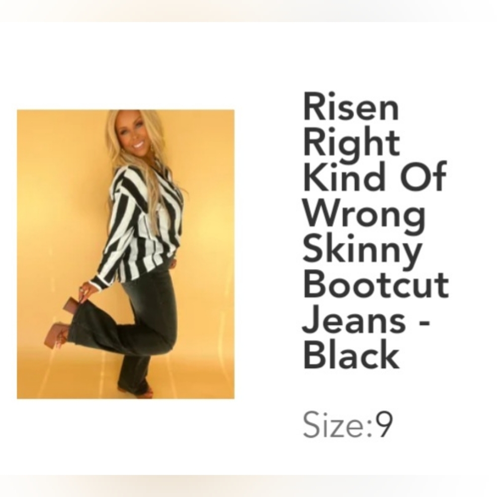 Risen Skinny Bootcut Jeans